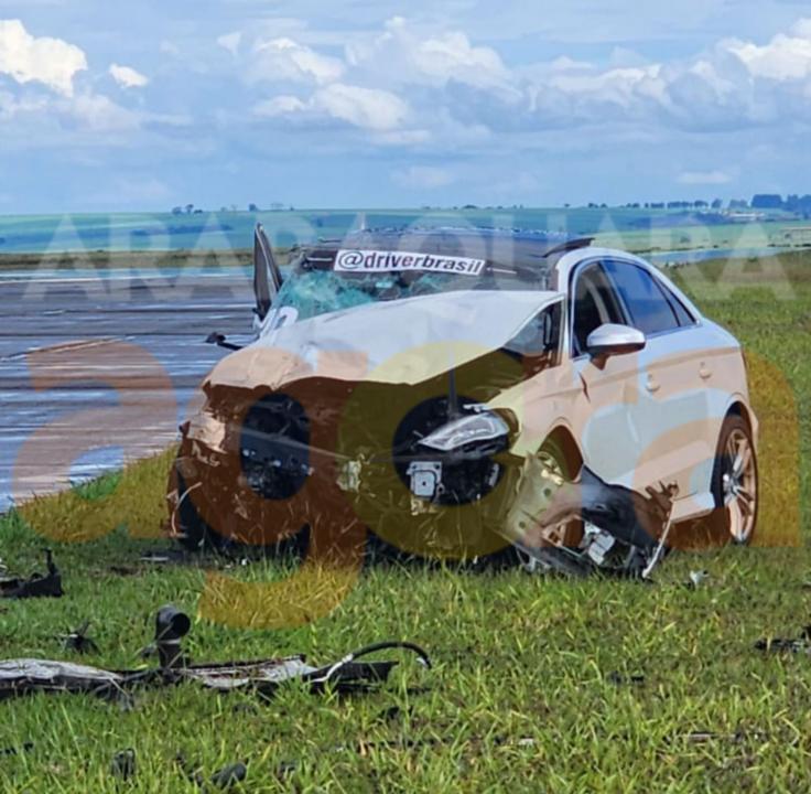 Foto 4 de 4 — Corpo de pecuarista que morreu em grave acidente de carro na pista da Embraer será transladado para Campo Grande (MS)